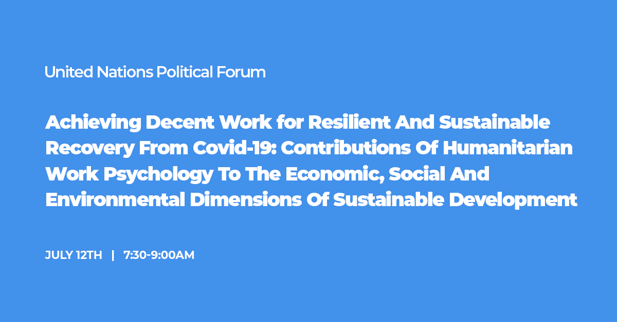 Join OrgVitality at the United Nations High Level Political Forum Side Event 